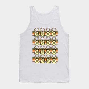 Toussian Mask Motif Tank Top